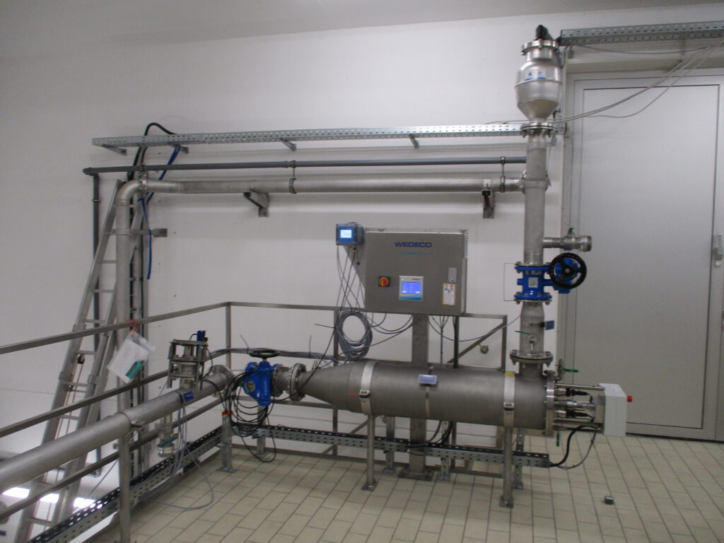 Ultrafiltration mit CIP-Anlage fertig installiert.